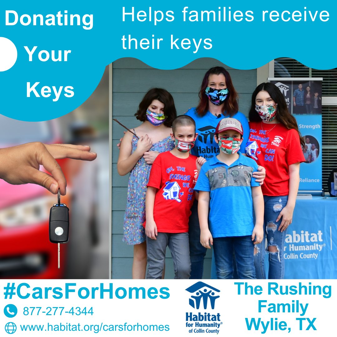Why donate your CAR/TRUCK/SUV to help fund affordable housing? It is simple, free, and impacts your community.
Learn more: habitatcollincounty.org/donate-a-car/

#HabitatForHumanity
#CarsForHomes
#HabitatCollinCounty
#Nonprofit
#DonateForGood
#DoGoodFeelGood