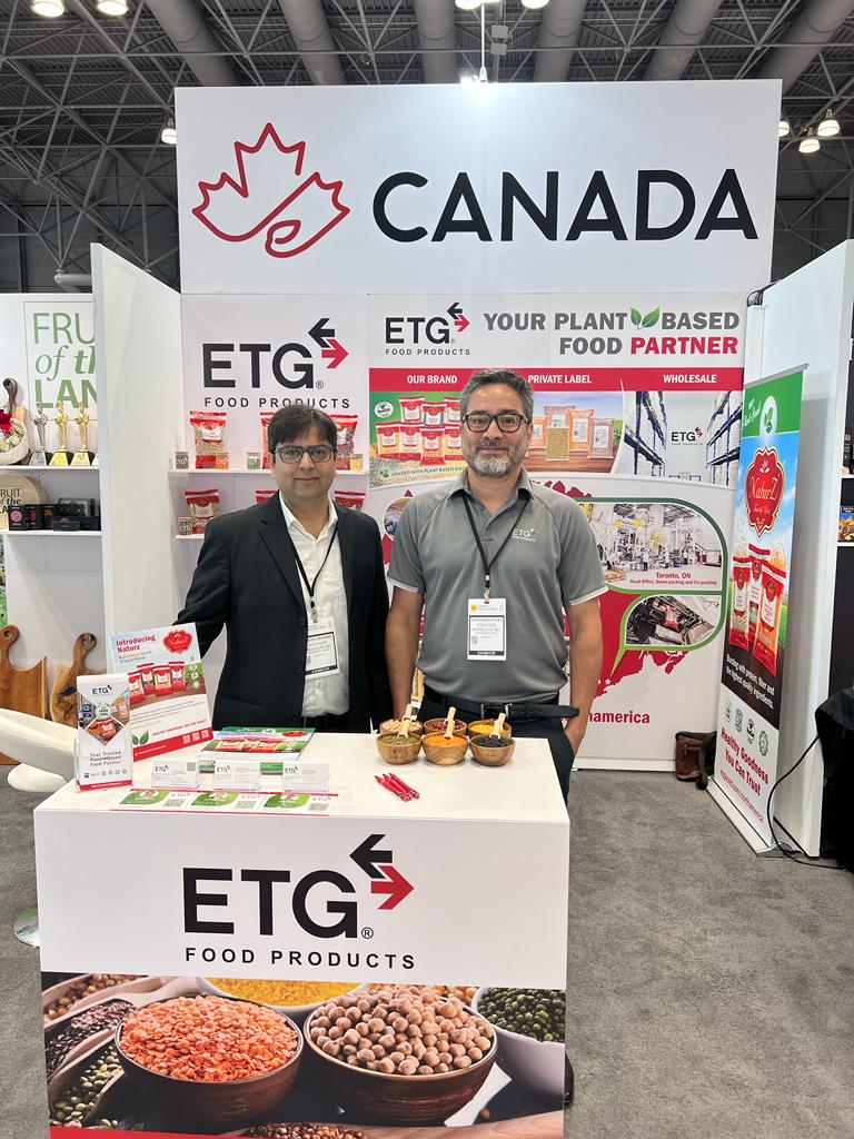 The @ETG_Canada team is ready to go at the Fancy Food Show - Day 1. We are showcasing our high-quality plant-based food products and #Naturz for the next 3 days in New York City. Drop by our booth #423 in the🍁Pavilion to learn more about our capabilities.

#ETG #plantprotein