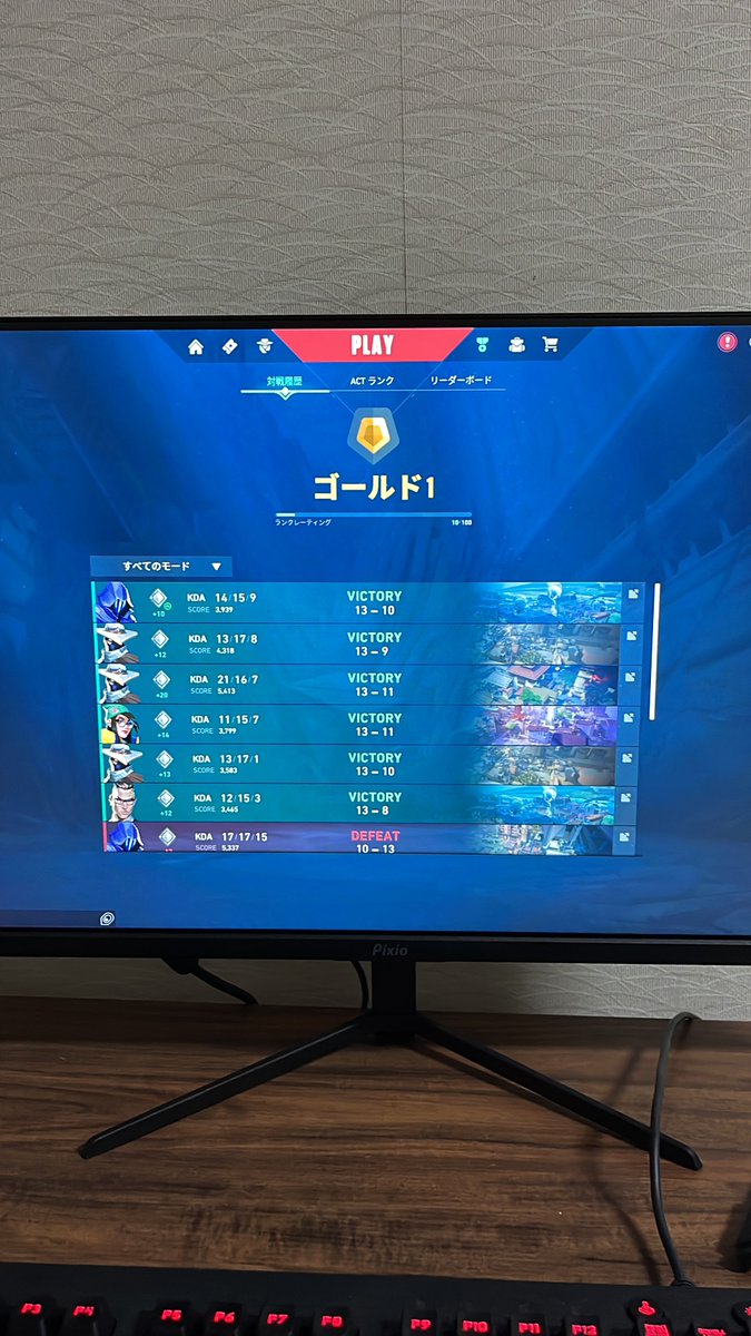 ゴールドなった！