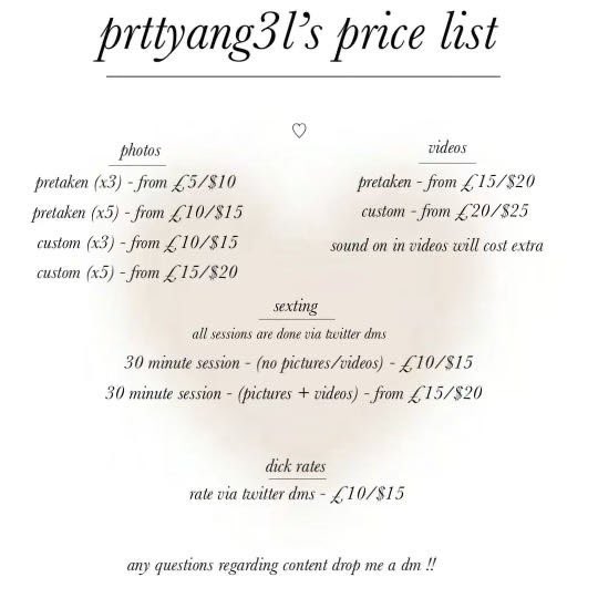hi bbys! i’m gonna be selling content so dm me if you would like anything i’m offering <3 #nsfwtwt