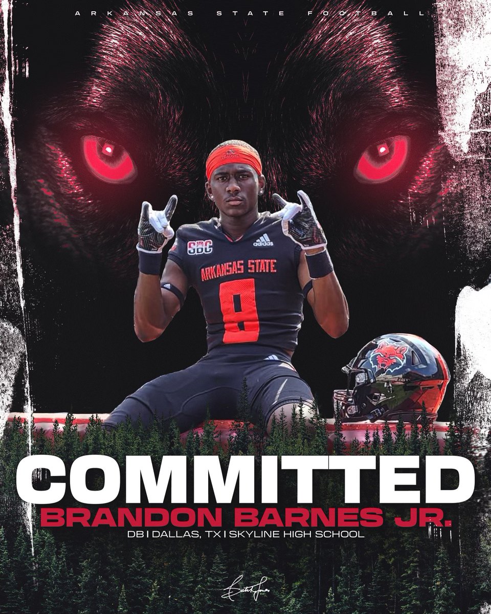 brandonbarnes_1's tweet photo. COMMITTED🔴⚫️🐺!!!!! @AStateFB @CoachButchJones @CoachDLett @CoachConklin @nathansamel @coachgabetorres @TripCarrico @CoachAKwon @JColemanFB @CoachChrisLee2 @Coach_Horn24 @CoachFinn_ @on3 @247Sports @RivalsCole #DIAMONDINTHEROUGH💎 https://t.co/hnmHgoiat5
