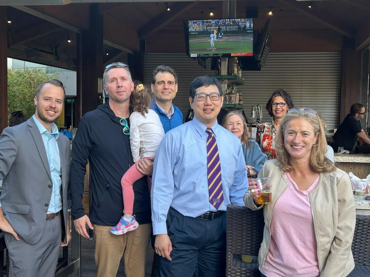 PBRCNews's tweet photo. Some of our researchers having an @lsubaseball watch party, all the way in San Diego at #ADA2023 - Geaux Tigers! https://t.co/JPSeAw2AHU