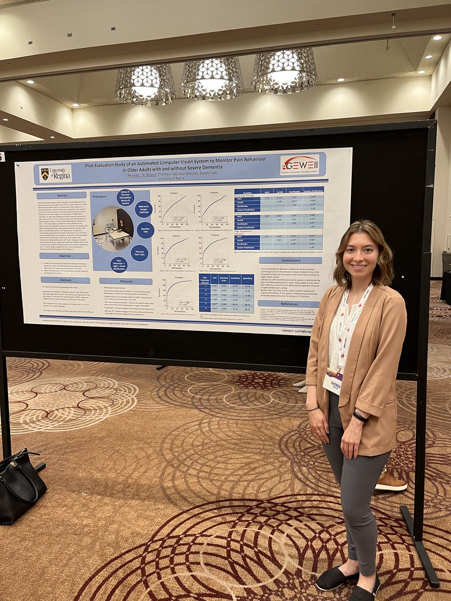 DrThomasHadjist's tweet image. Lab HQP ⁦@RStopyn⁩ presenting on our automated computer vision system (monitoring pain behaviours in older adults) ⁦@CPA_SCP⁩ #CPA2023 ⁦@Babak_Taati⁩ ⁦@AGEWELL_NCE⁩ ⁦@UofRegina⁩ ⁦@FGSR_UofR⁩