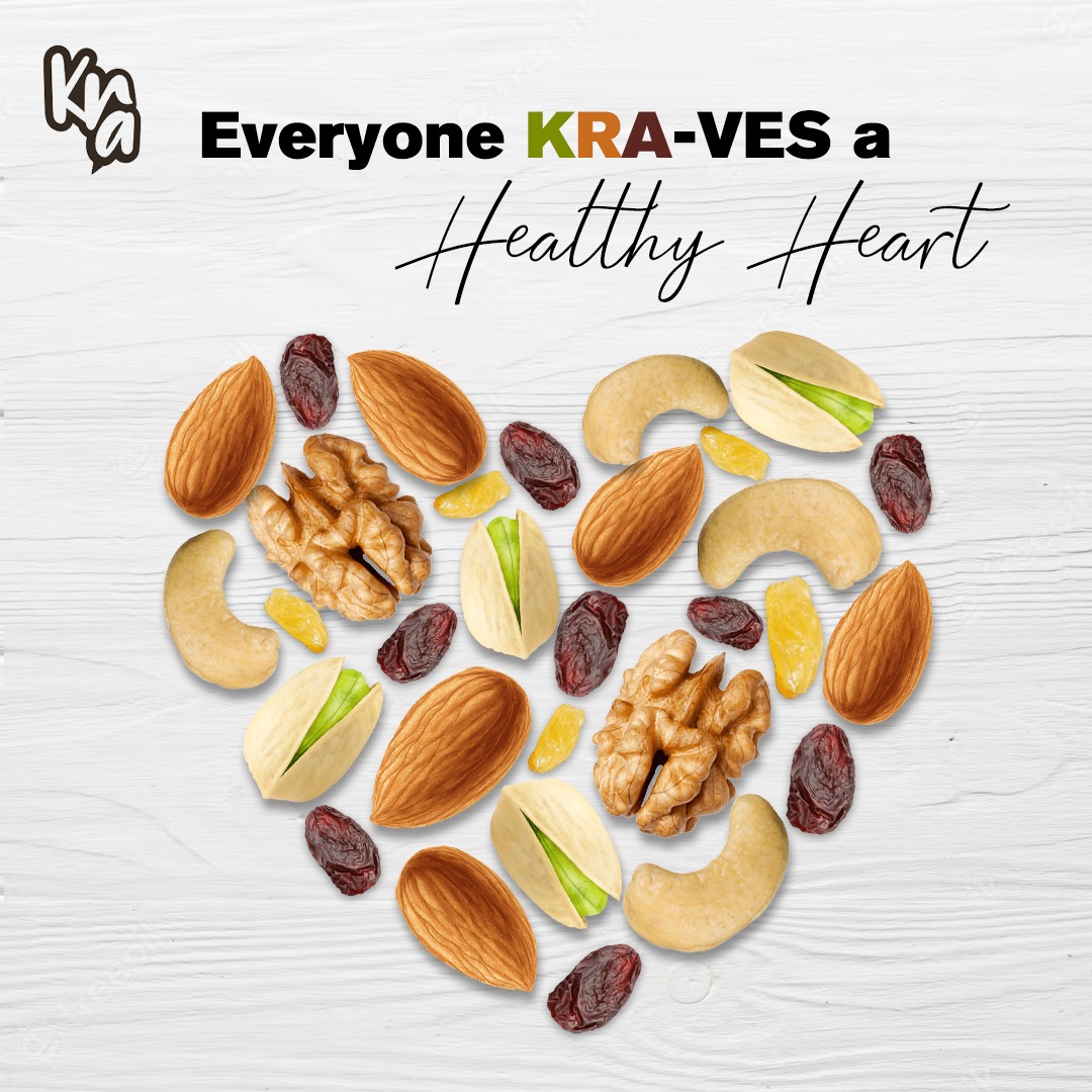 Kyunki ye dil ki baat hai! #KRA

#dryfruits #nuts #cashews #raisins #almonds #healthy #snack #crunchy #instagood #instafood #eatmunchies #healthy #KRAfoods #healthywithkra #topicalspot #topicalmarketing #momentmarketing #relatable #healthyheart