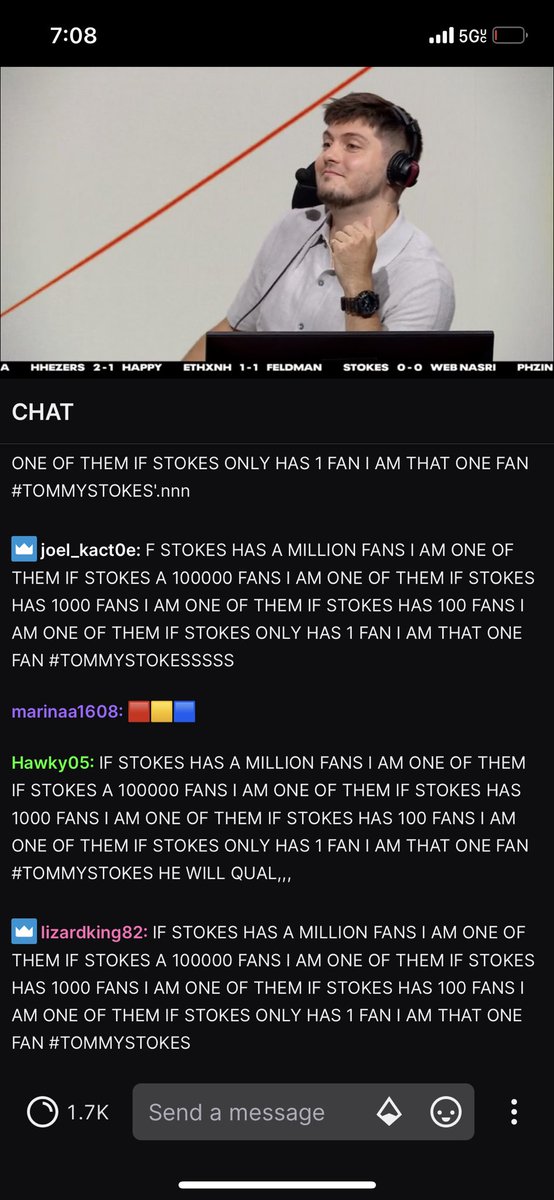 realtrvsports's tweet photo. @Hashtag_Stokes this is the entire chat right now😂 let’s go Tommy boy you got this today🙏 https://t.co/Xt0cv255Oq