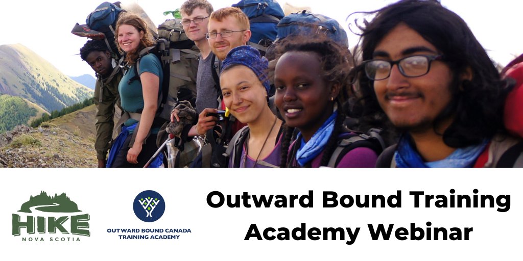 HikeNS's tweet photo. Outward Bound Training Academy webinar June 28, free. Learn about training options available through Outward Bound Canada @OutwardBoundCan @NS_CCTH #HikeNS #OutwardBoundCanada #NovaScotia #Trails https://t.co/eMnqx5toxA https://t.co/ajfpY28vWn