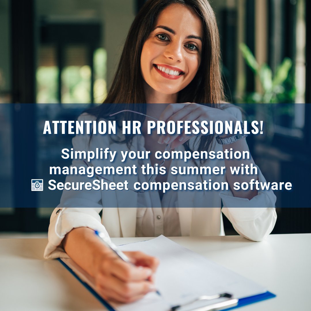 securesheet's tweet image. 📢  Attention #HRProfessionals &amp;amp; #HRManagement! #CompensationSimplified with the #SecureSheet compensation software. 

From statements to #PerformanceIncentives, our #CompensationManagement tool handles it all, making your job a summer breeze. 💨

bit.ly/3tVugRX