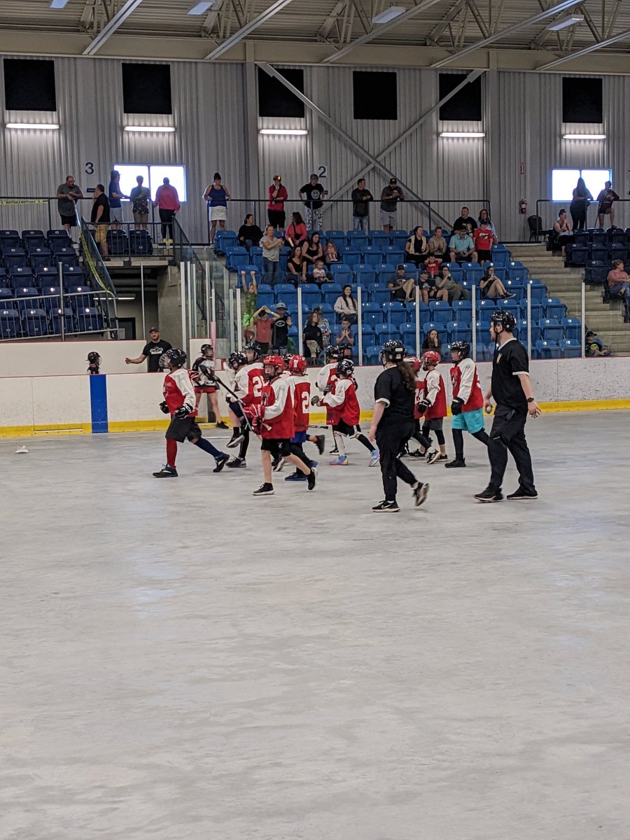 Buzzer beater the Cape Breton Warriors  score with no time on the clock to win 3rd place in U13 7-6 over the Truro Bearcats  .  What a finish!!!

Player of the game 
Warriors - #39 Kealan Ferguson
Bearcats - #31 Aaron Young

Up next the U18 3rd place with Snipers vs  Bearcats