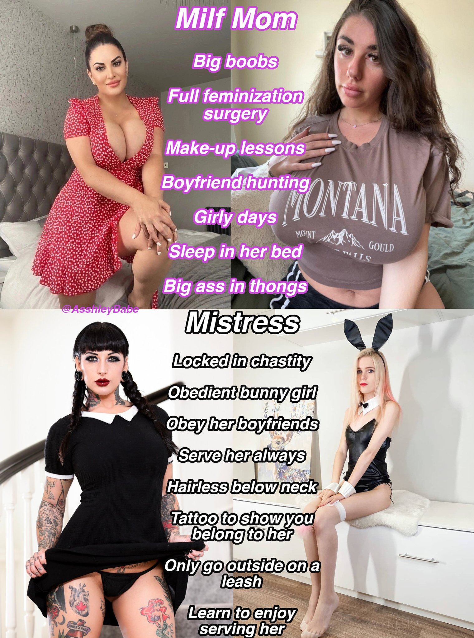 Asshley's Choices on X: Who is your mentor in your feminization? 🍑👗Milf  Mom👗🍑 😈🔐Mistress🔐😈 t.cog3cW1K3tzM  X