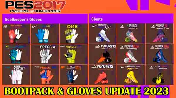 PES-FILES.RU on X: PES 2017 Boots & Gloves Update 2023 by Juna4u