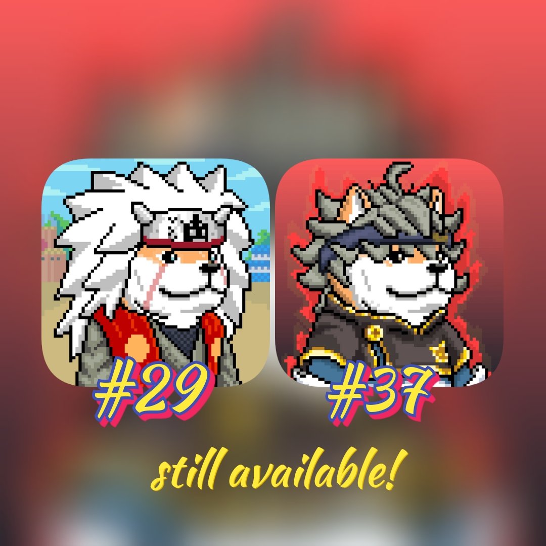 STILL AVAILABLE!🐕 Simogi anime theme is still available ! adopt one of them, and get the next newest simogi drop🤤 Jiraiya 👇 opensea.io/assets/matic/0… Asta black clover👇 opensea.io/assets/matic/0… #NFTs #NFTCommunity #NFTなら #NFTshill #Glitchgang #gadogadonft #Nftgang #NFTkid