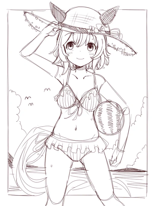かわいいを描いてる