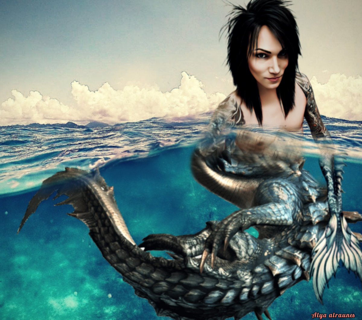 Nothing Is What It Seems🫅🐉🧜🌊💙🖤
#mermaids #fantasy #digitalart #AshleyPurdy