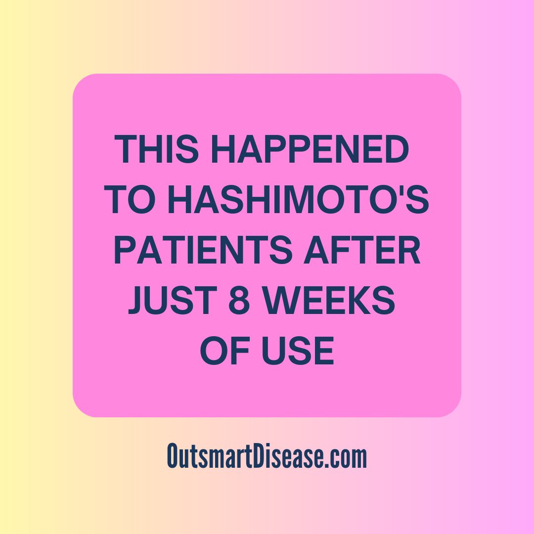 Recent study found that this happened in participants with #hashimotos disease after just 8 weeks of use outsmartdisease.com/glutathione-de… #hypothyroidism #thyroid #hypothyroid #autoimmune