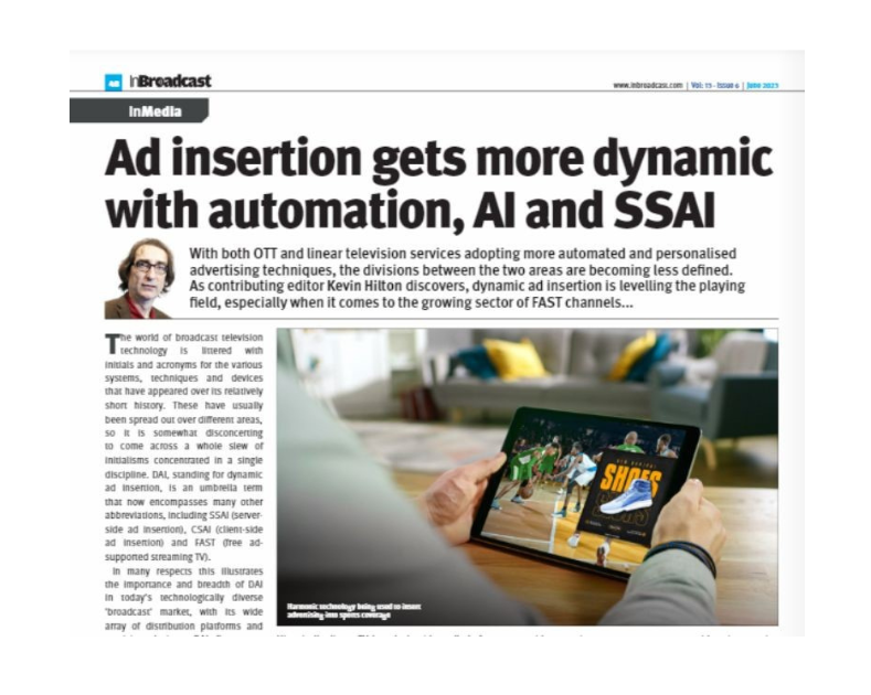 broadpeak's tweet photo. [#OffThePress] Check out the latest article on @inbroadcast about #AdInsertion, #automation, #AI &amp; #SSAI, with @MathiasGuille's collaboration and much more. Read it here 👇
https://t.co/DfKUAIB7Bd

#Cloud #Performance #FAST #OTT #BROADCAST #engagement @broadpeakio https://t.co/agFnmgjfAE