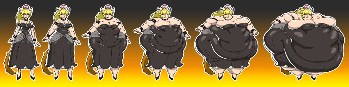KageyRagey's tweet image. Bowsette (June 2023 Patron poll) #bbw #ssbbw #wg #bbwweightgain #weightgain #fatgirl #xwg #weightgaingirl #weightgainfat #fatweightgain #weightgainsequence #fatgirlbelly #wgsequence #ssbbwweightgain #xwgsequence #fat #overweight #obese #ussbbw #immobile #bowsette
