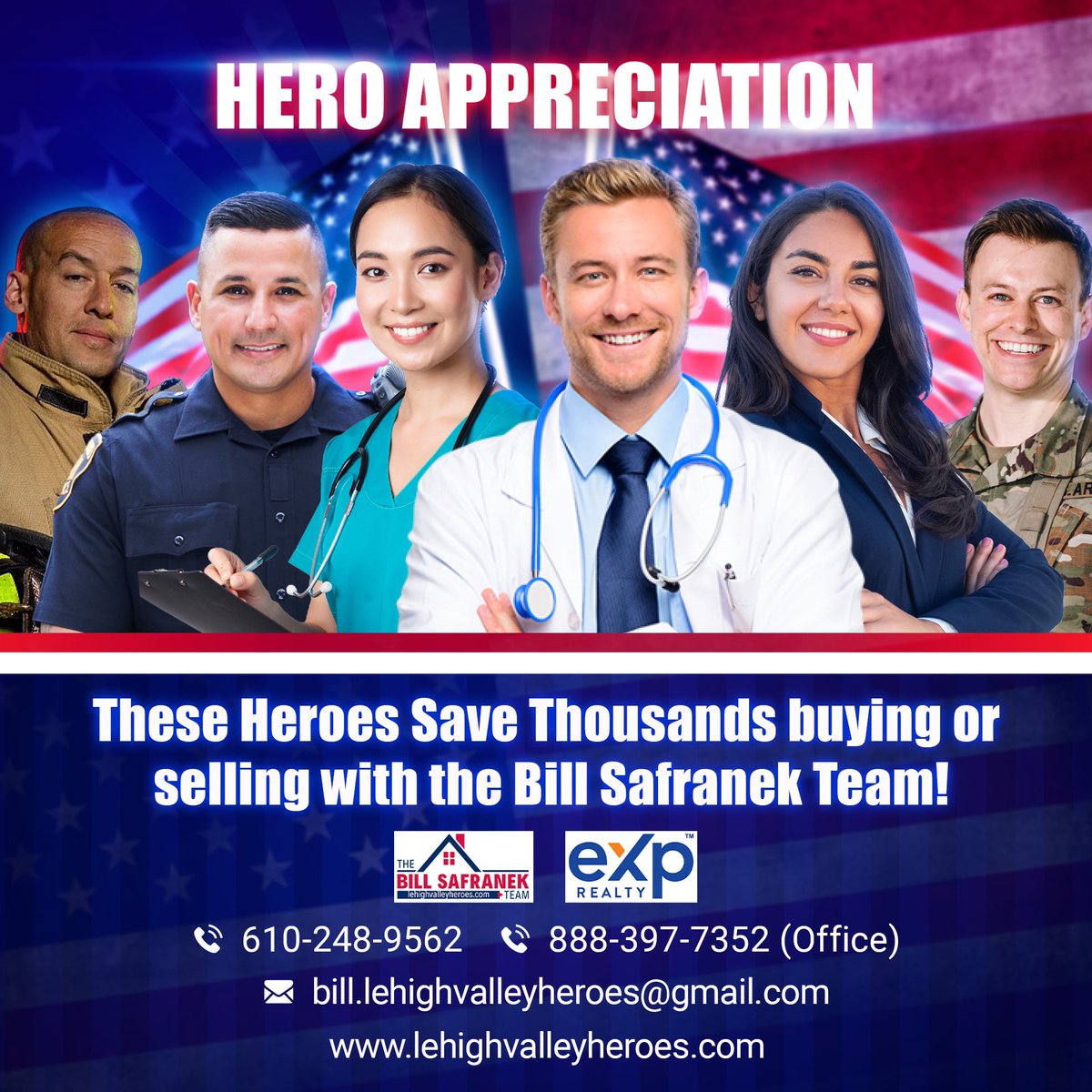 SafranekTeam's tweet photo. Call us and find out more information regarding some of our sellers or buyers programs with the Bill Safranek Team! We have military agents on our team! https://t.co/3LBy48cMGh