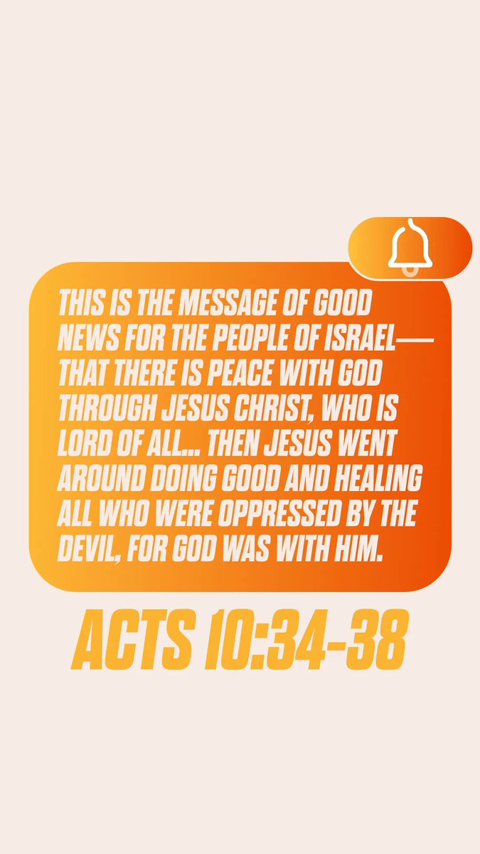 Our f#SundayScripture reading 📖  is from Acts 10. buff.ly/3JrnH0I  This is the word of God. #ScriptureSunday