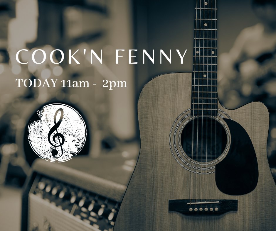 Live acoustic music with Cook'n Fenny today from 11am to 2pm! #brunch #lunch #cooknfenny #acoustic #livemusic #gilroy #tempokb
