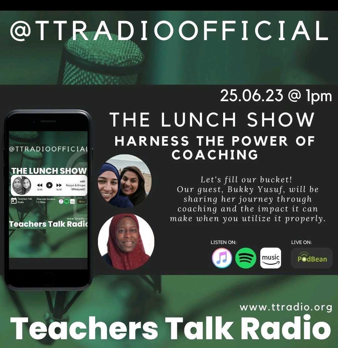 Missed today’s Sunday Lunch Show with <a href="/NazyaaG/">Nazya</a> and Krupa?

Catch up with Nazya and Krupa on demand on our website: ttradio.org/listenback

#TTRadio