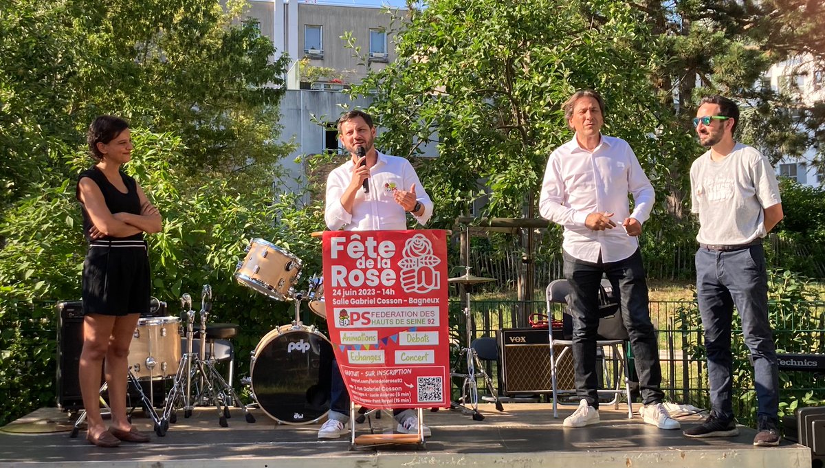 Hier, la Fédération <a href="/PSfederation92/">Parti Socialiste 92 🌹</a> organisait la deuxième édition de sa Fête de la Rose 🌹 nouvelle version. 

En 2⃣ans à peine, c'est devenu un moment politique et convivial majeur dans notre département. Retours sur la journée avec un thread à dérouler🧵: c'est par ici⤵️