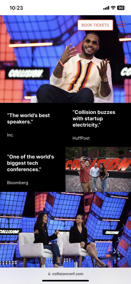 Grittynurse's tweet photo. What happens when you take two #grittynurses and smash them into one the worlds largest tech conferences? You get a COLLISION! Thank you to @CollisionHQ for inviting us. Looking forward to interviewing and connecting with sone of the most prominent names in tech! #CollisionConf https://t.co/9ggEDbnnEG