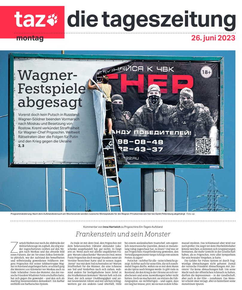 #tazeins zum gecancelten Putsch in Russland <a href="/tazgezwitscher/">taz</a>