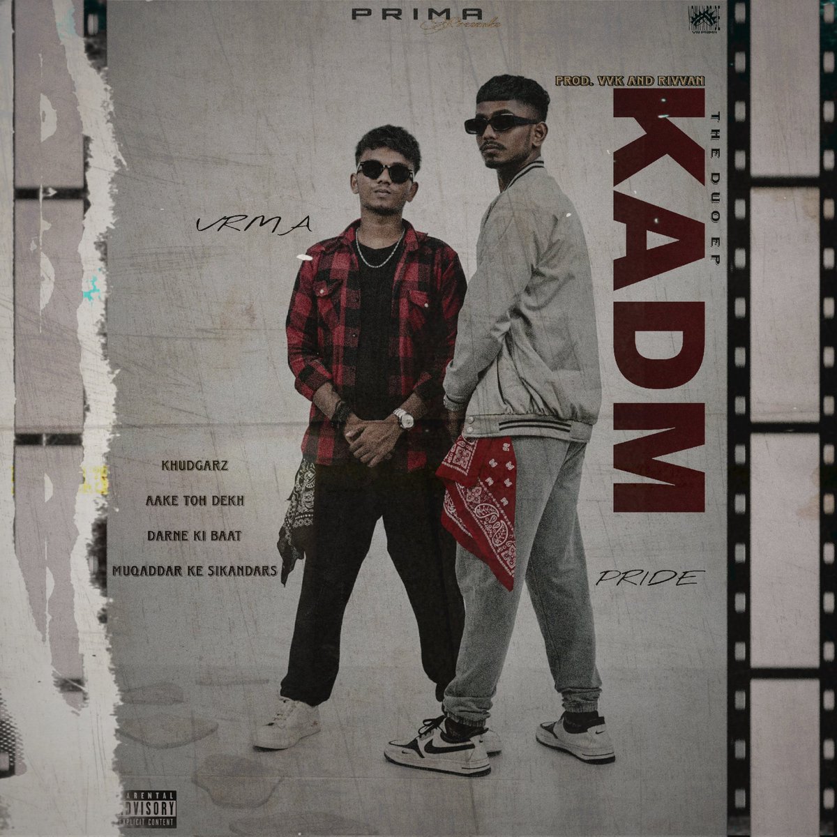 thevrmaa's tweet photo. Dropping on July 
KADM the duo EP.. so tracklists are here and also this is the official artworks of the EP.  
Artist - PRIMA ( @thevrmaa x @youknowpride)
KADM holds four songs along with the music videos .
#epon #primapuravse
#kadm #theduoep #vrprima #thevrmaa #youknowpride https://t.co/JF2m8JH4Ay