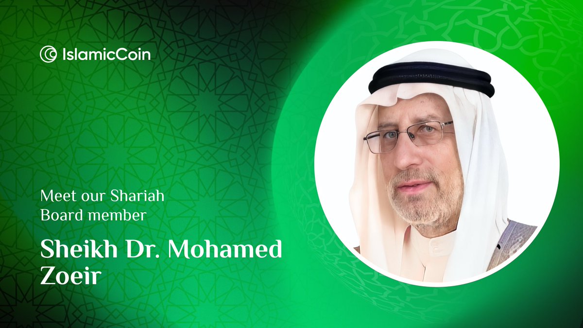 Meet our Shariah Board member — Sheikh Dr. Mohamed Zoeir.

A recognized #IslamicFinance scholar and professor with over 45 years of experience. He has made significant contributions to the Islamic Banking and Finance industry worldwide.

Read more ➡️ islamiccoin.net/executive-board