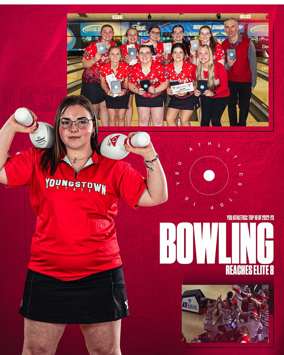 Outsiders thought 2022-23 could be a rebuilding year for @YSUBowling. Not so much.

The Guins reached the Elite 8, had two All-Americans and set many school records as they continued to show they are one of the nation's elite programs: tinyurl.com/3u3p99pj

#YSUTop10 #GoGuins