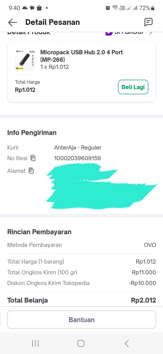 _cjc7's tweet photo. @tokopedia Dapat waktu ada promo, harga super murah. Ongkir juga dapet gratis 🥰
#TokopediaBebasOngkirRp0K https://t.co/szTICC3jlw