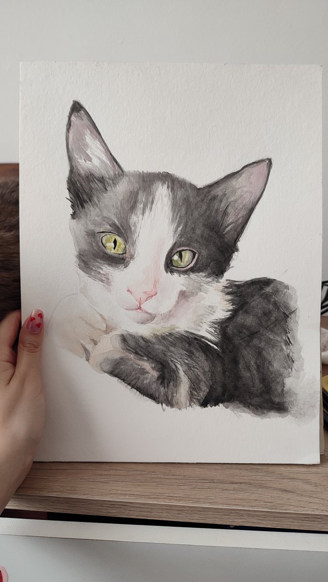 friskagainnn's tweet photo. Yesterday I painted a little cat🩷
#comission https://t.co/QTGbzyI1um