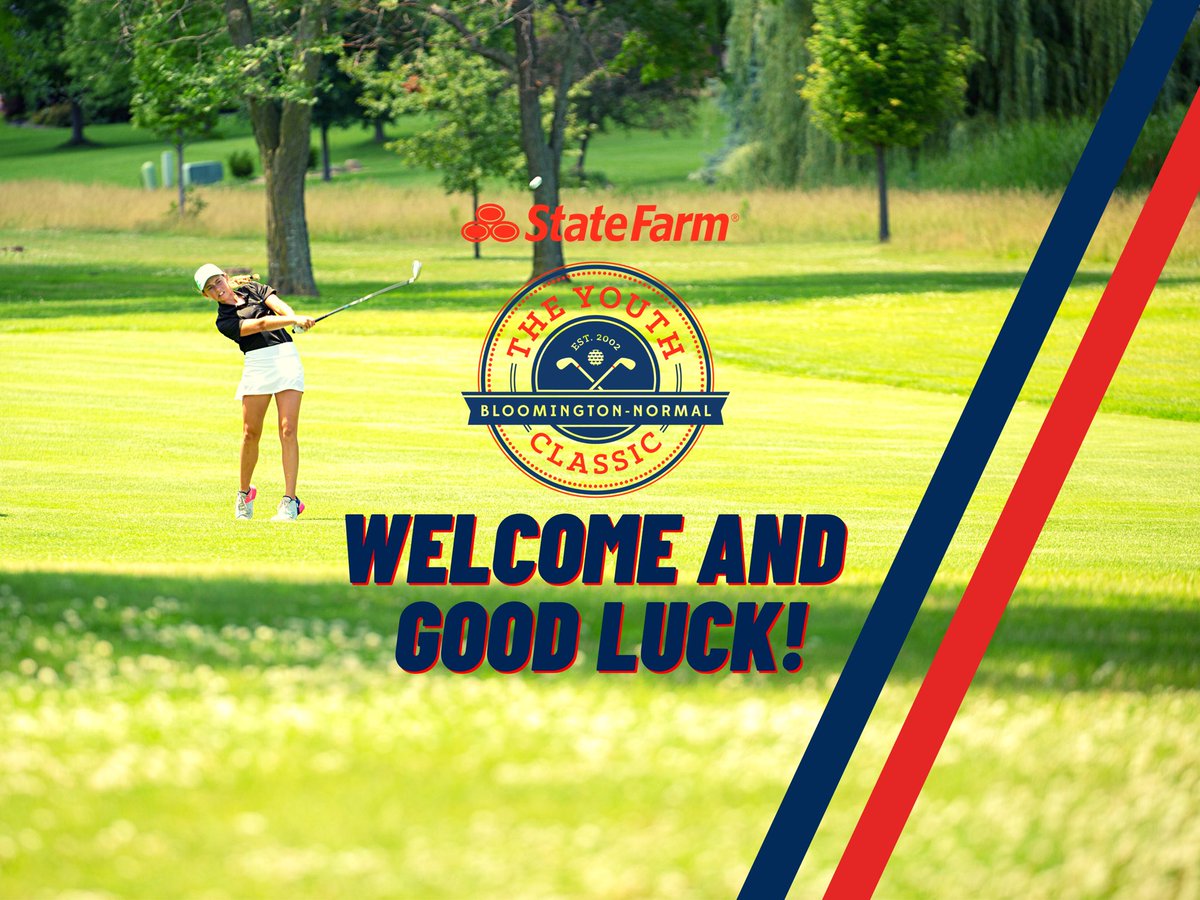 Welcome to the 2023 State Farm Youth Classic! Good luck golfers, and we hope you enjoy your time in Bloomington-Normal!  #SFYouthClassic #VisitBN