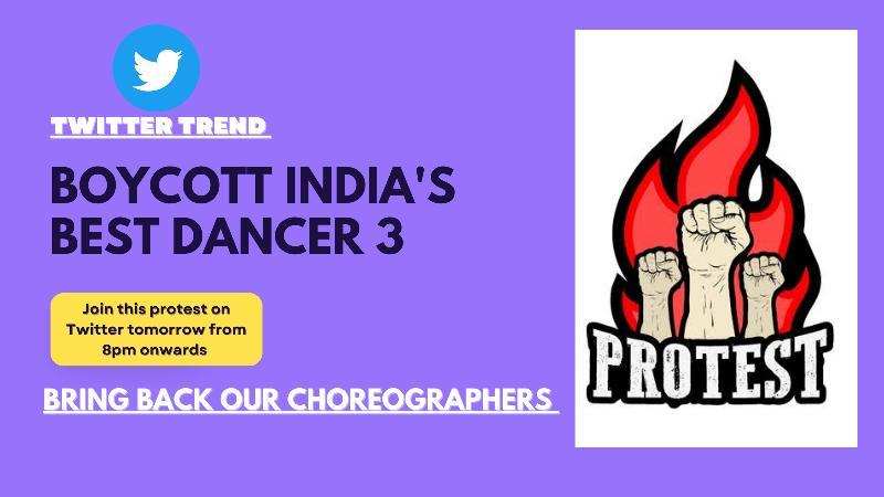 The__hiphopper's tweet photo. JUSTICE FOR THE CHOREOGRAPHERS

We want our old choreographers back! We will not be silenced!! The choreographeres deserve and justice!
 
#BOYCOTTIBD3

@SonyTV
@Frames_Prod
@tranjeet
@indiatvnews https://t.co/QOVU7zRlF5