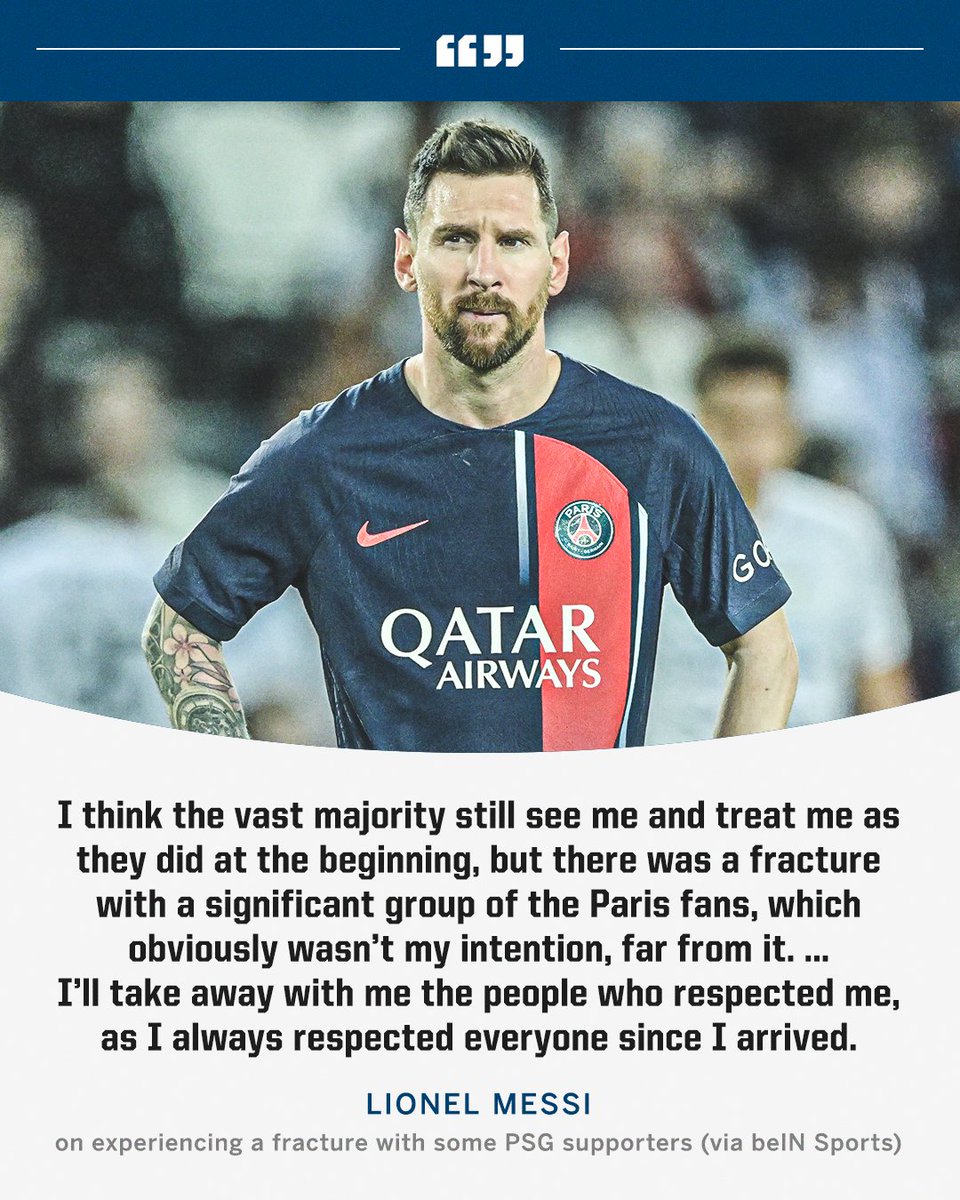 RT @ESPNFC: Lionel Messi says he experienced a 