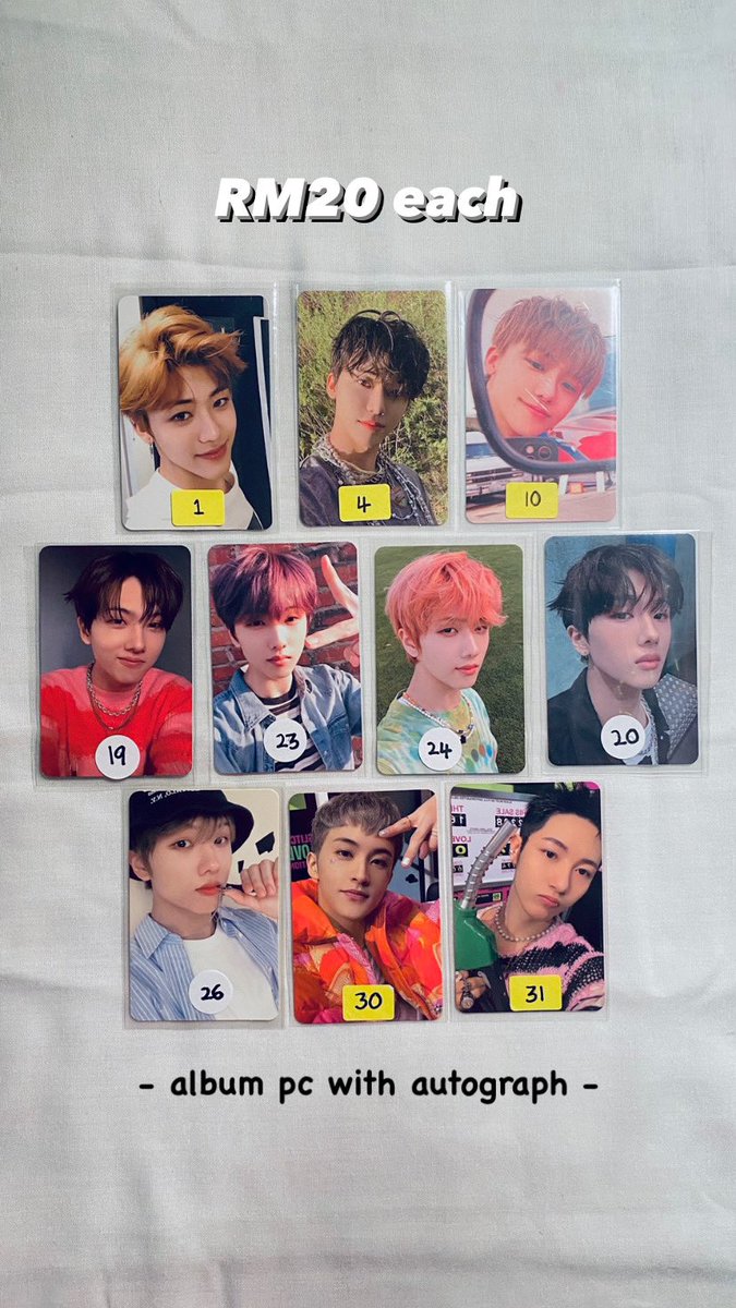 njmluvls's tweet photo. [WTS/LFB]🇲🇾
I nak letgo some of my pc collection, do hmu if you’re interested to buy <3! 
↳ 📦: RM8 wm/ RM15 em
#pasarNCT #PasarNCTmy #NCT #wts https://t.co/yZnFSNAJBy