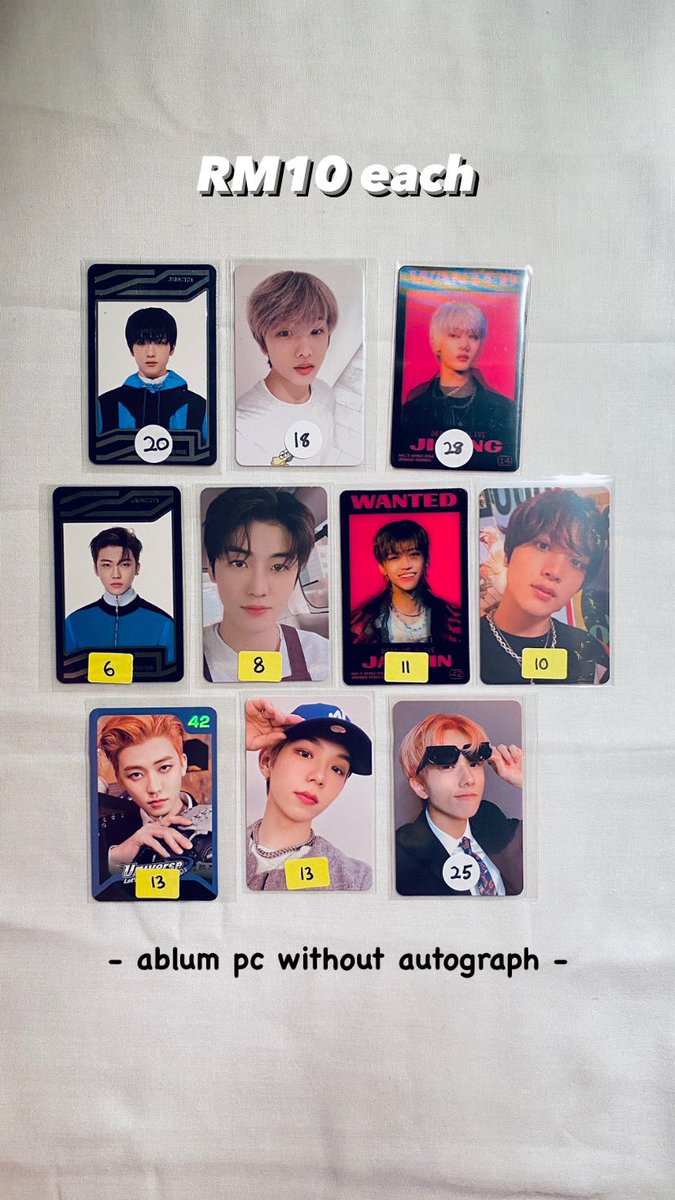 njmluvls's tweet photo. [WTS/LFB]🇲🇾
I nak letgo some of my pc collection, do hmu if you’re interested to buy <3! 
↳ 📦: RM8 wm/ RM15 em
#pasarNCT #PasarNCTmy #NCT #wts https://t.co/yZnFSNAJBy