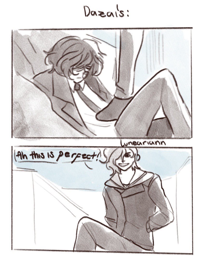 Luneariann's tweet photo. Gay awakenings, Dazais turn

#bsd #bsdfanart #soukoku https://t.co/jskYF87niI
