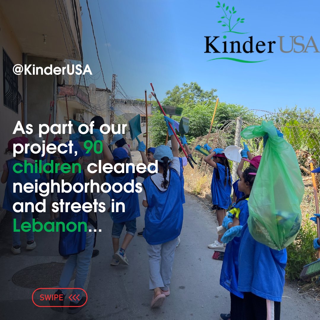 KinderUSA's tweet photo. As part of our project 'Molding Beautiful Minds', 90 children cleaned neighborhoods and streets in Lebanon.
FOLLOW US and find out more at https://t.co/OnwTC7CnTV
#savetheplanet #environment #savetheenvironment #keeptheenvironmentclean #keeptheearthclean #lebanon #palestine https://t.co/sGpma4DzLe