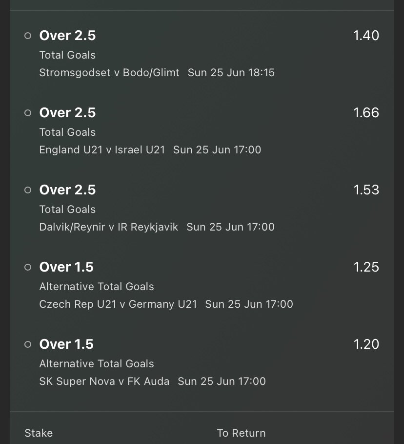 ⏰ 5pm start mixed overs 👇🏼

📈 5.36 odds