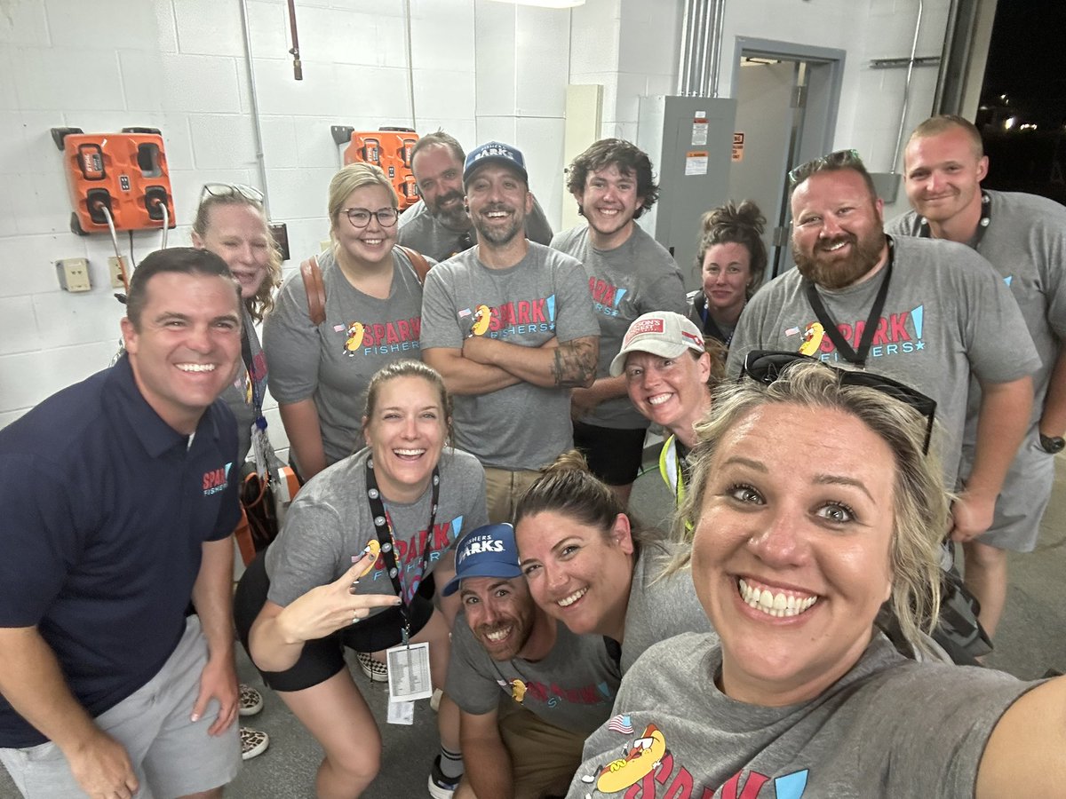 Tired & happy hearts and faces ❤️A jam packed week of community + connection + fun + tradition + celebration + sweat + smiles + laughter + teamwork 👏🏼👏🏼👏🏼 @FishersParks @FishersIN #sparkfishers #fishersparks