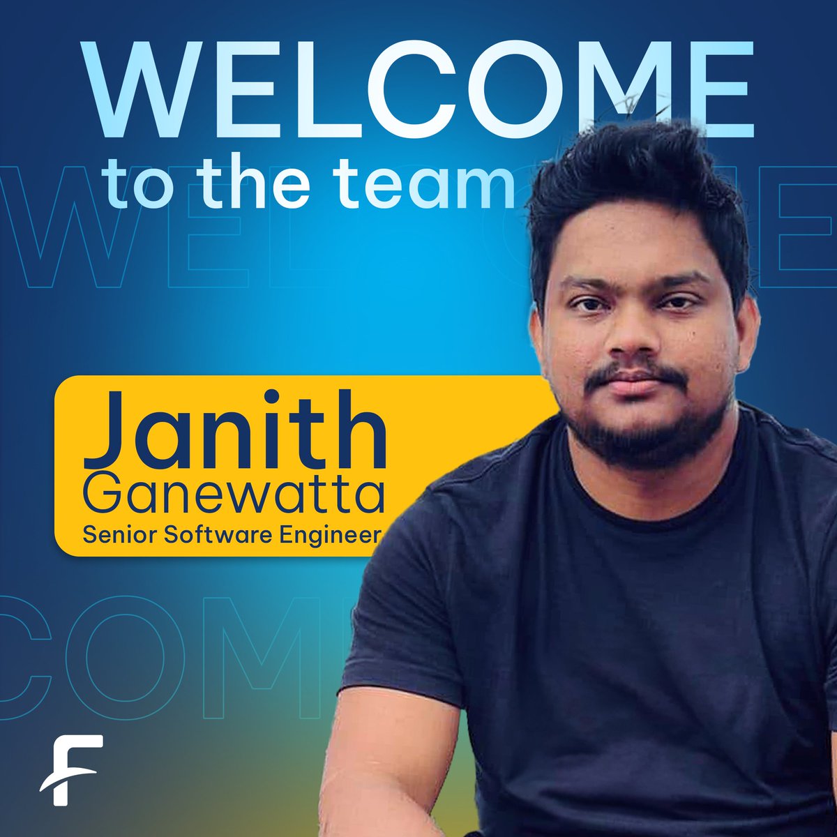 FcodeLabsLive's tweet image. Introducing Janith Ganewatta, our newest addition to the team as a Senior Software Engineer!
#FcodeLabs #peopleatfcode