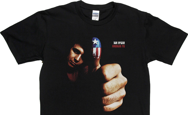 DJTees's tweet photo. Bye Bye Miss American Pie Last Call T-shirts... Hawkwind Man Beach Boys Don McLean Outlaws Spinal Tap Lennon Laurie Anderson Chopper Chris Cross + Obscurity of the week Blues Magoos &amp; Guest T-shirts End Today... https://t.co/9lQ8UtNNzg https://t.co/jeV7SbOiTG