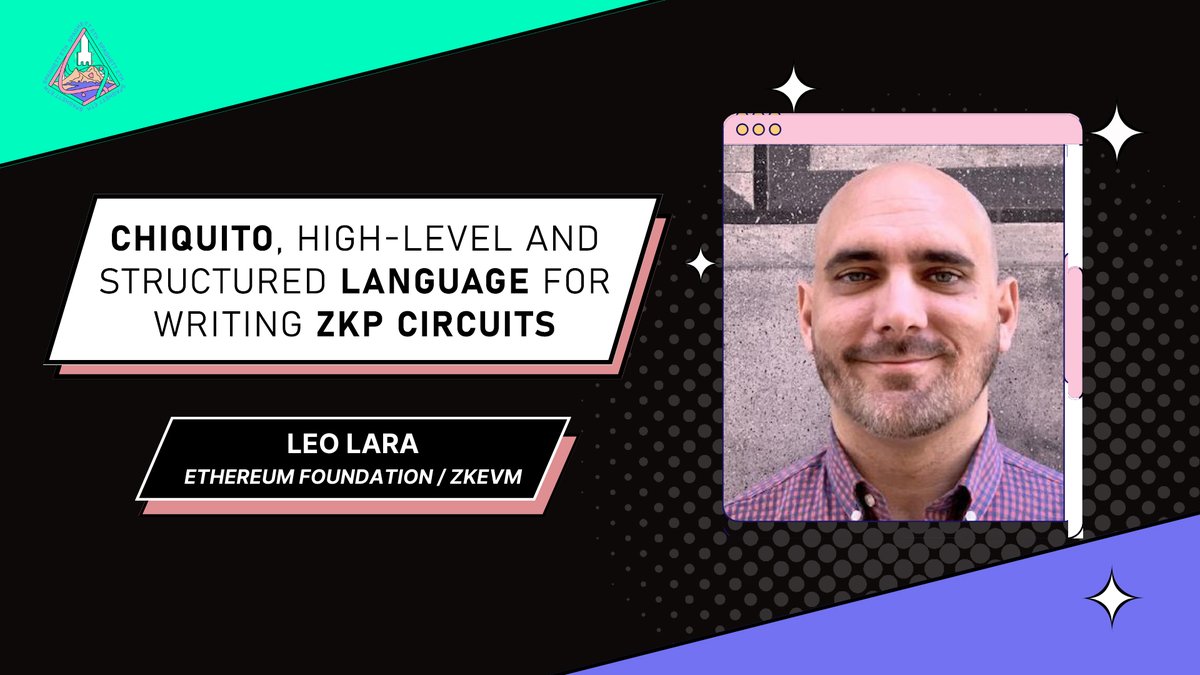 Chiquito, high-level and structured language for writing zkp circuits by <a href="/leolarav/">Leo Lara leolara.eth @ Argentina 🇦🇷</a> - recorded at <a href="/SpaghettEth/">SpaghettETH</a> 
Full Talk: youtu.be/caXpCpclORc