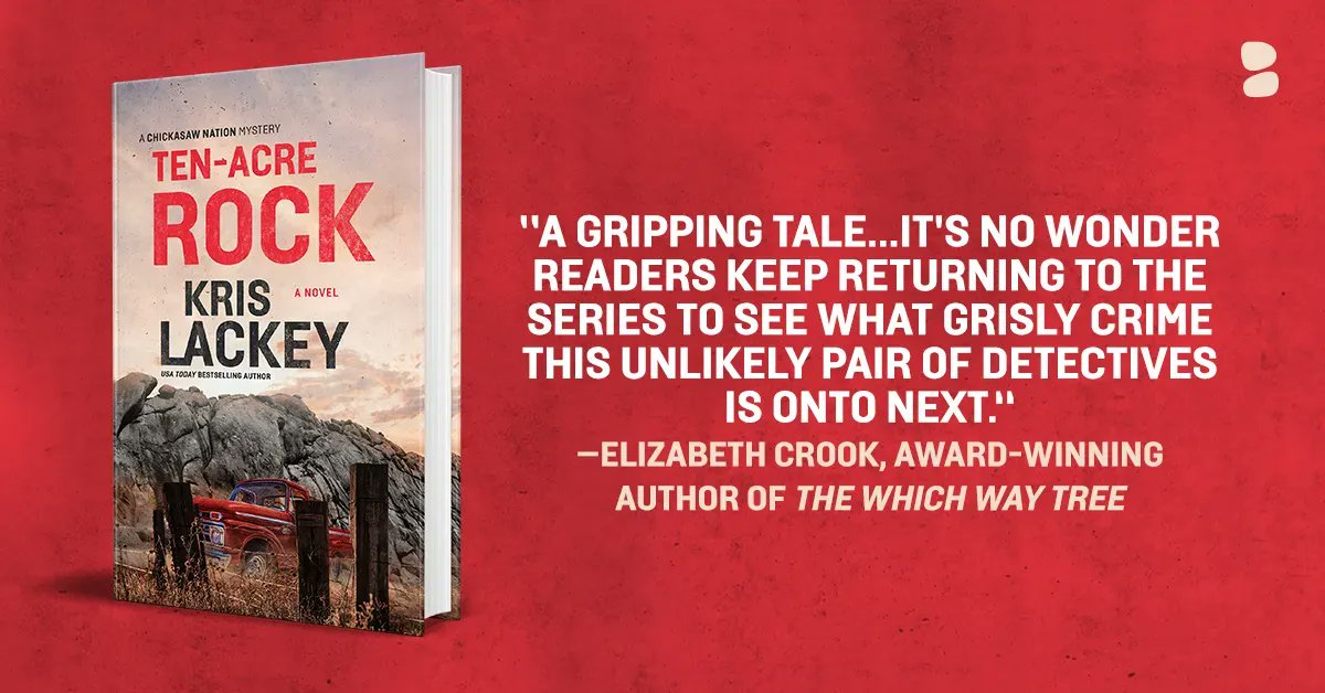 BlackstoneAudio's tweet photo. “The latest in this superb series is a unique police procedural with an authentic Oklahoma feel.” — @KirkusReviews
🤠 #TENACREROCK, book 4 in The Chickasaw Nation Mysteries series by @krislackey (author of #NailsCrossing) is launching 7/11!
📕https://t.co/lrQSNmdV9w https://t.co/BTrJCQKYB2