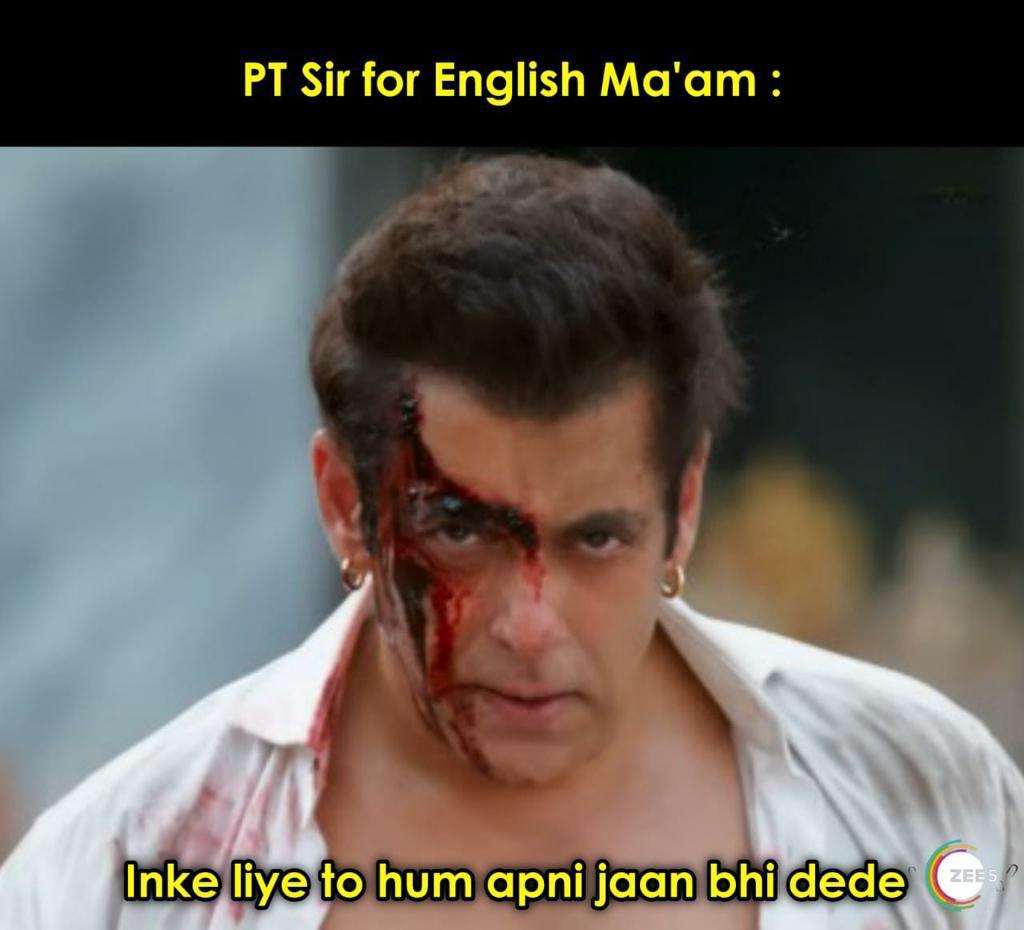 PT sir ke haseen sapne. 😂 #BhaiJaanOnZEE5