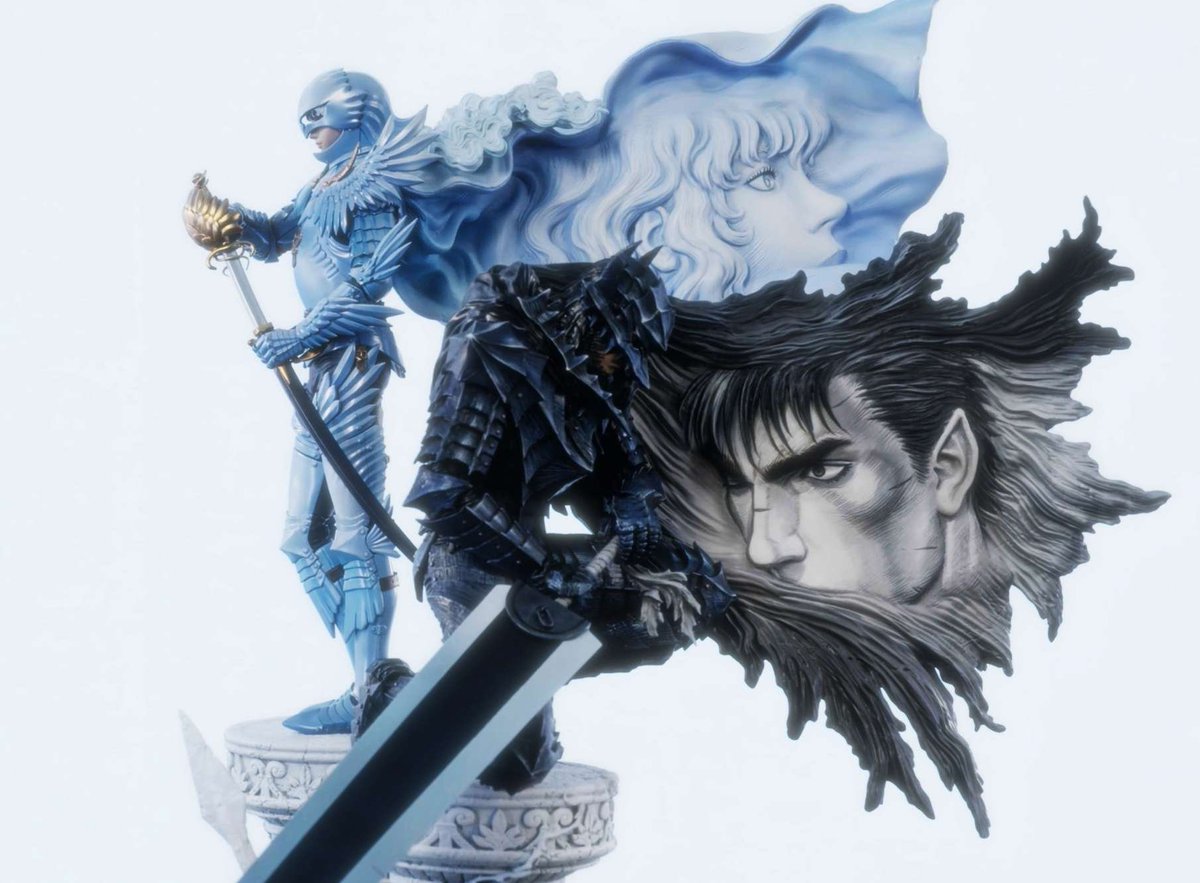 berserkartvault's tweet photo. New figure images revealing the full colors of the alternate Volume 34 cover by Prime 1 Studio. I haven't found any pre-order links online yet but will update once there is https://t.co/oMC4M2Xl64