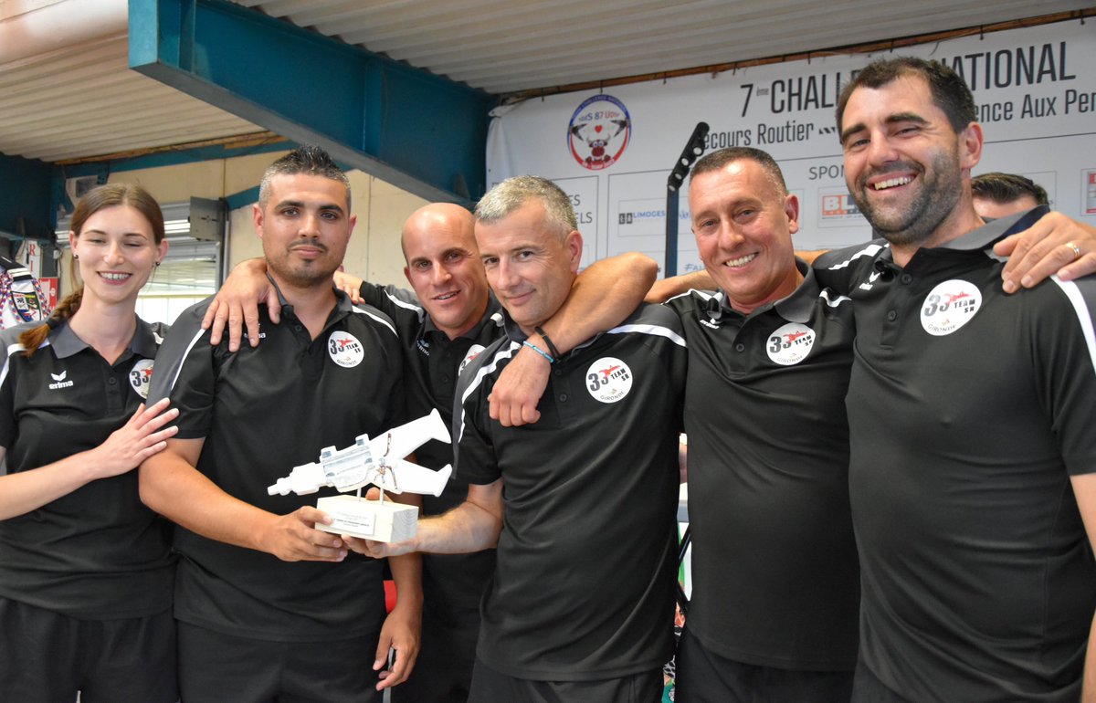 Pour cette 7eme édition du Challenge National SR SUAP 2023 organisé à #Limoges

SECOURS ROUTIER :

🥇 sdis 17
🥈 sdis 44
🥉 sdis 33

SECOURS D’URGENCE AUX PERSONNES

🥇 sdis 78 (équipe 1)
🥈 sdis 44 (équipe 2)
🥉 sdis 78 (équipe 2)

<a href="/Udsp87/">UDSP 87</a>