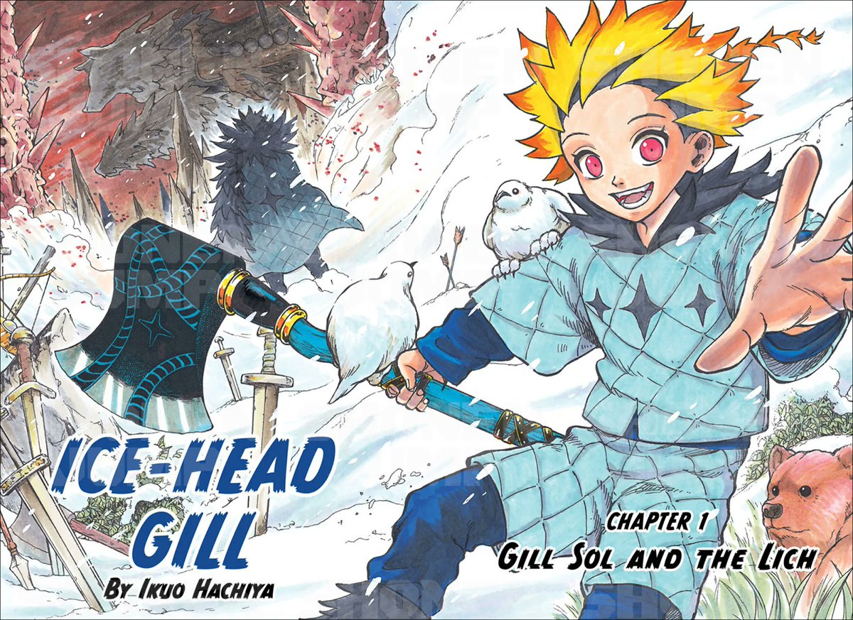 Ice-Head Gill, Ch. 1: The cruel hand of fate exiles a scrappy young outcast to a frozen wasteland! Read it FREE from the official source! bit.ly/43Lp56x