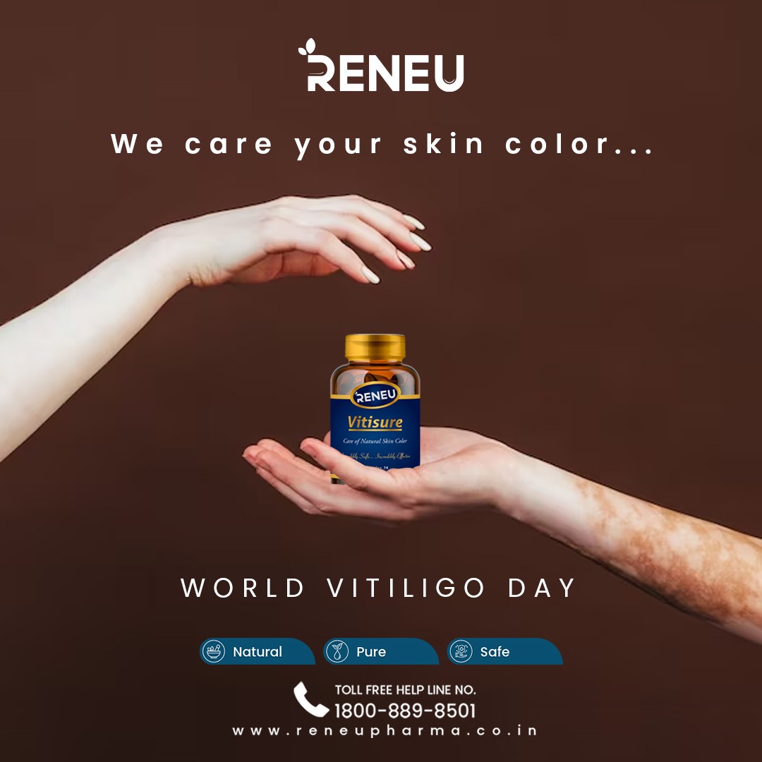 World Vitiligo Day 2023
#ReneuLife #health #wellness #supplements #Vitisure #SkinProblems #Smoothskin #Vitiligo #WhiteSpots #skincare #vitiligo